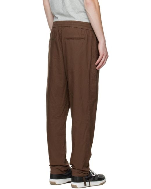 Rag & Bone Black Brown Oscar Trousers for men