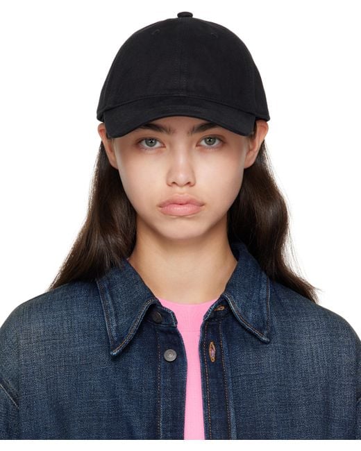 Acne Blue Twill Logo Cap