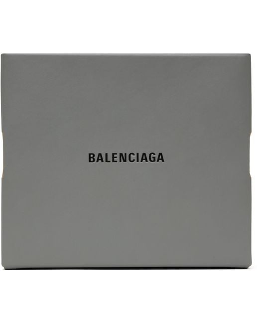Balenciaga Gray Shopper Sneaker Box Clutch