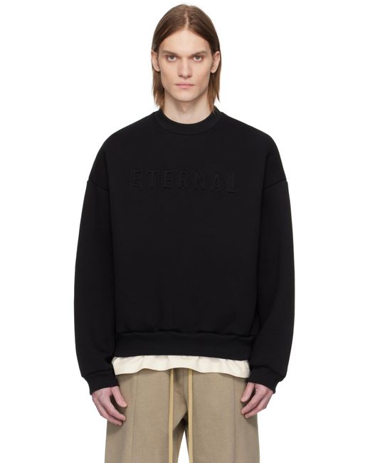 Fear Of God Black 'Eternal' Fleece Sweatshirt for men