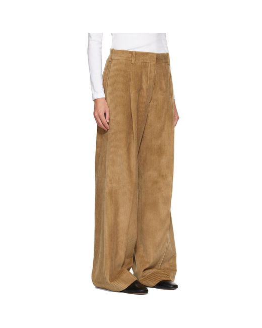 Rohe Natural Ted Lower Waist Corduroy Trousers