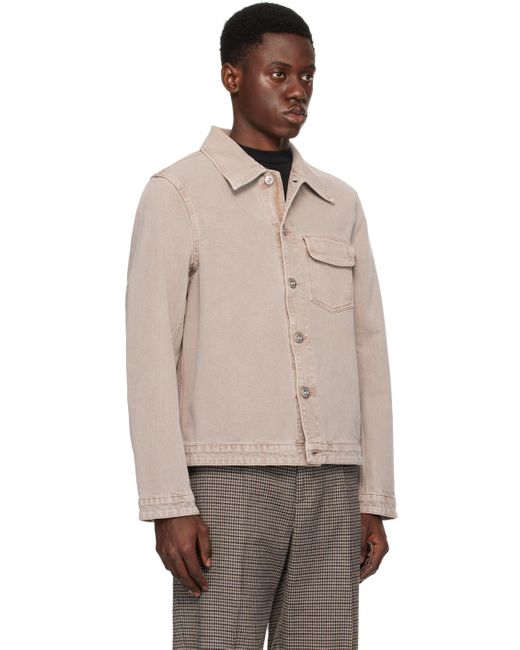 Our Legacy Multicolor Taupe Rebirth Denim Jacket for men
