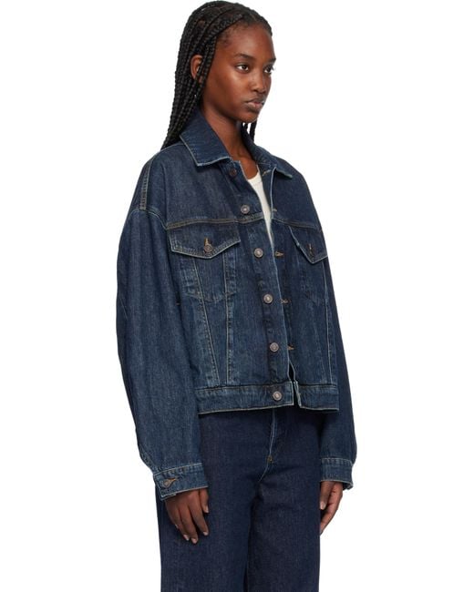 Agolde Blue Dalton Balloon Denim Jacket