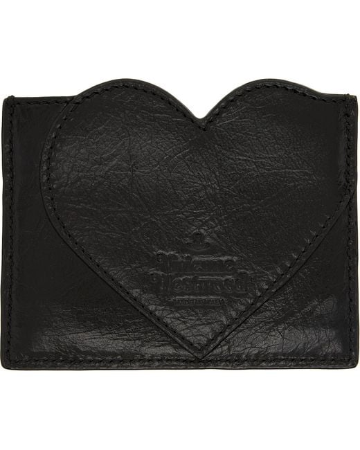 Vivienne Westwood Black Heart Card Holder