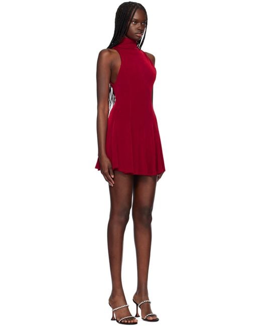 Mirror Palais Red Christy Supermodel Minidress