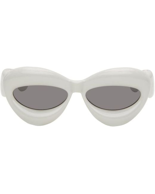 Loewe Black Gray Inflated Cateye Sunglasses