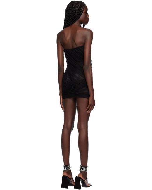 The Attico Black Eita Minidress