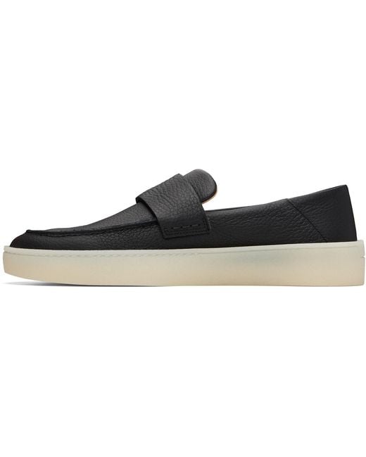 Boss Black Leather Loafers for men