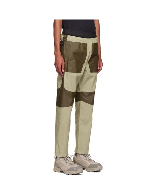 RANRA Natural Beige & Brown Acrylic Trousers for men