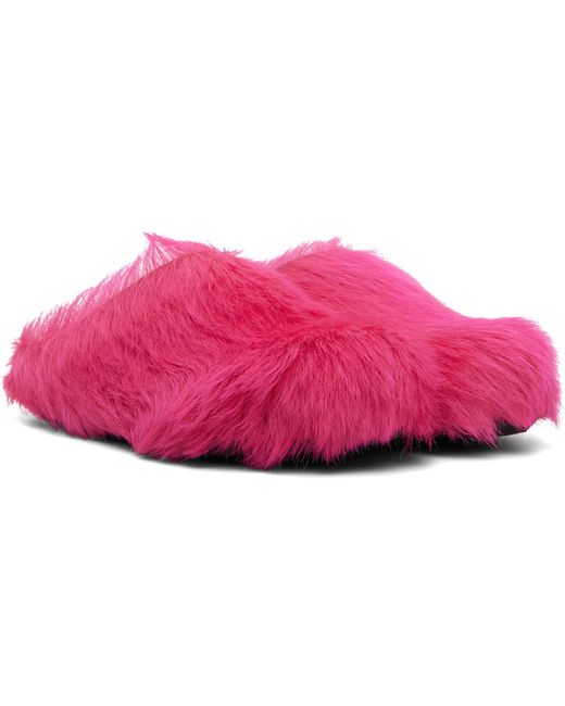 Marni Pink Fussbett Sabot Slip-On Loafers