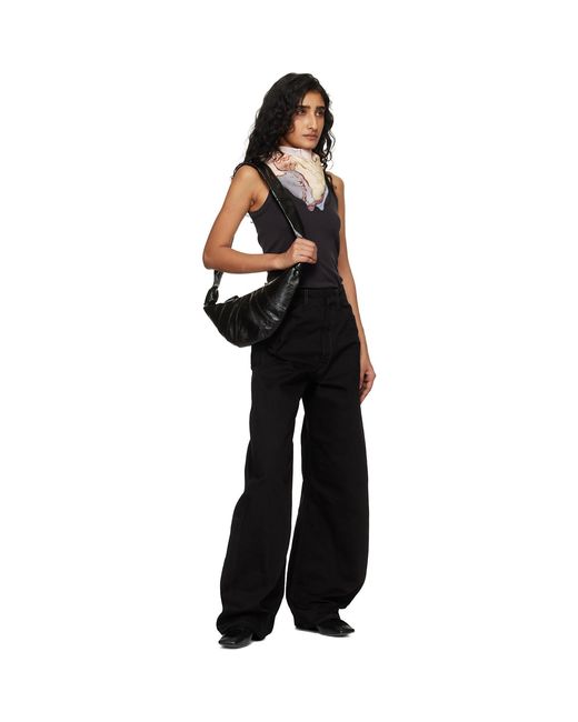 Lemaire Black Small Croissant Bag