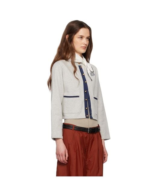 Bode Multicolor Heathered Cardigan