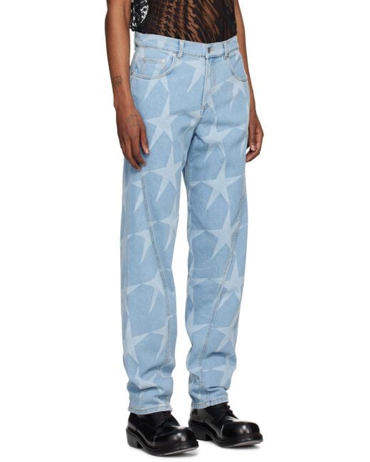 Mugler Blue Star Jeans for men