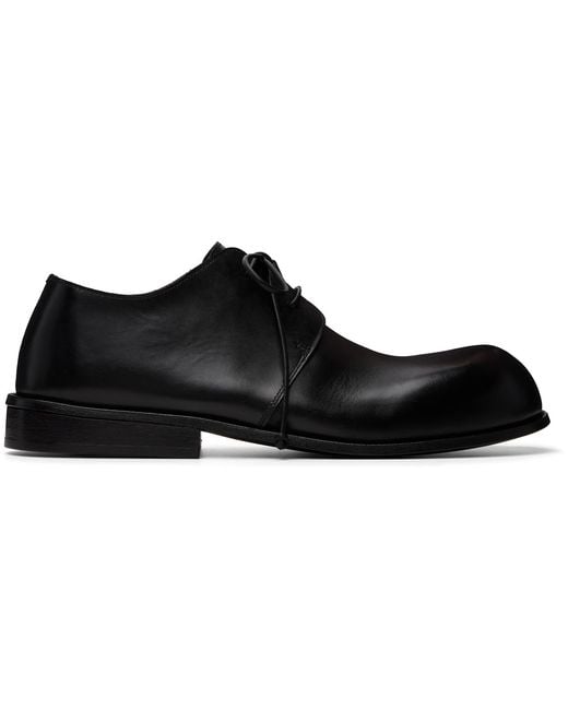 Marsèll Black Muso Leather Oxfords for men