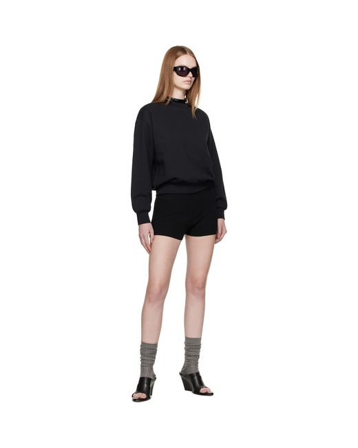 Fear Of God Black Soft Rib Knit Boxer Shorts