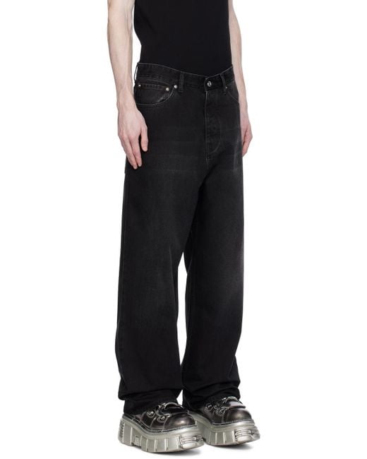 Jean ample noir VTMNTS pour homme en coloris Black