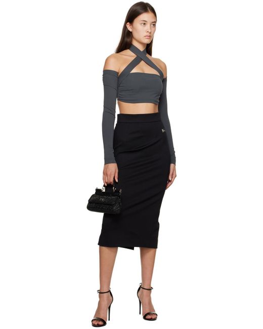 Dolce & Gabbana Black Dg Millennials Pencil Skirt