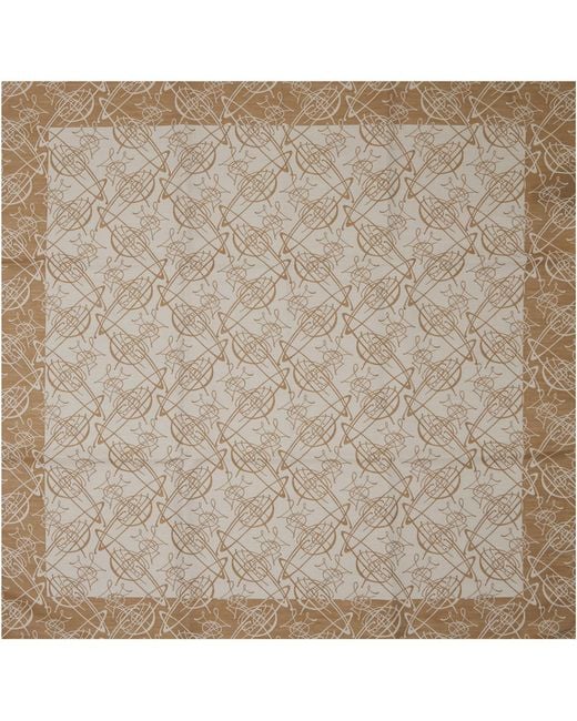 Vivienne Westwood Gray Graffiti Orb Scarf for men