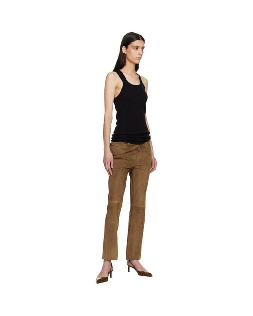 Tom Ford Black Fine Merino Rib Tank Top