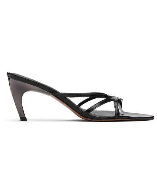 Coperni Black Low Strap Heeled Sandals