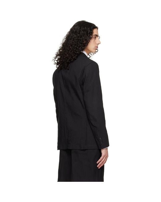 Boss Black Slim-Fit Washable Tech Linen Blazer for men