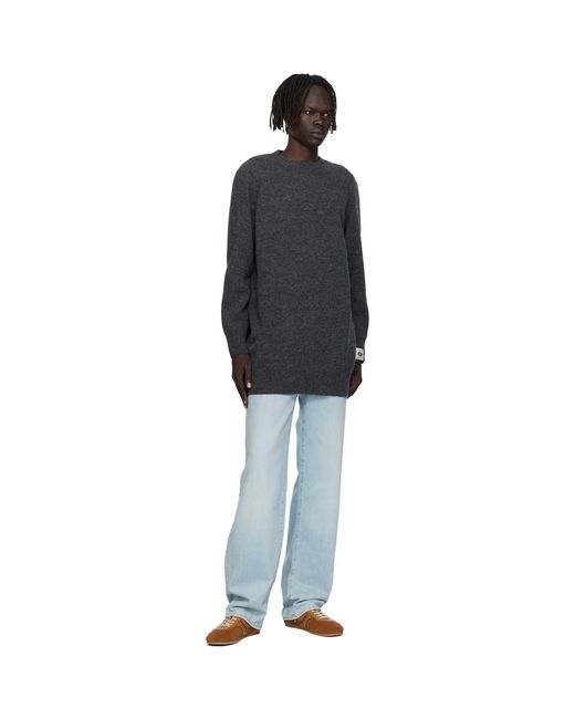 Bally Black Long Wool Sweater for men