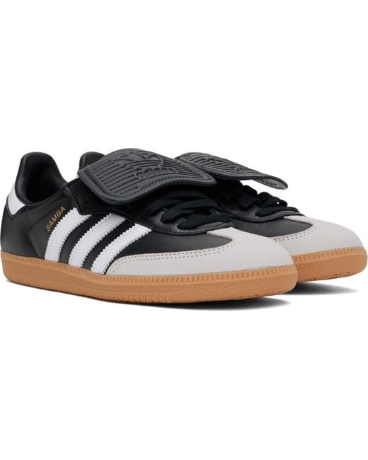 メンズ Adidas Originals ブラック＆グレー Samba Lt スニーカー Black