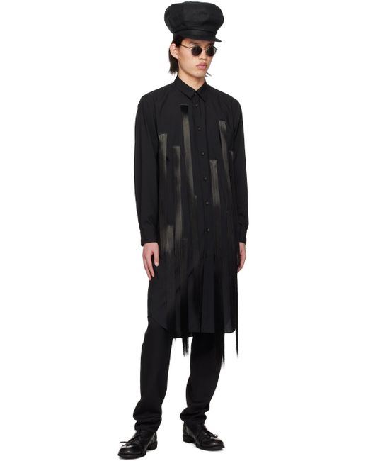 Chemise noire à franges Comme des Garçons pour homme en coloris Black