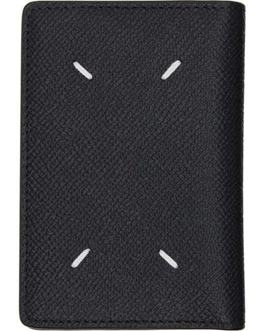 Maison Margiela Black Four Stitches Card Holder