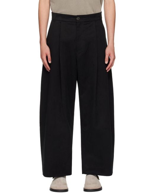 Studio Nicholson Black Sorte Trousers for men