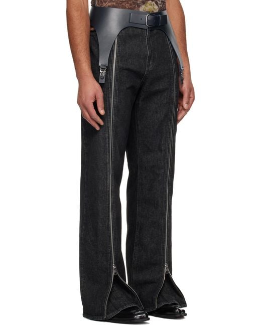 Jean Paul Gaultier Black 'The Garter' Belt for men