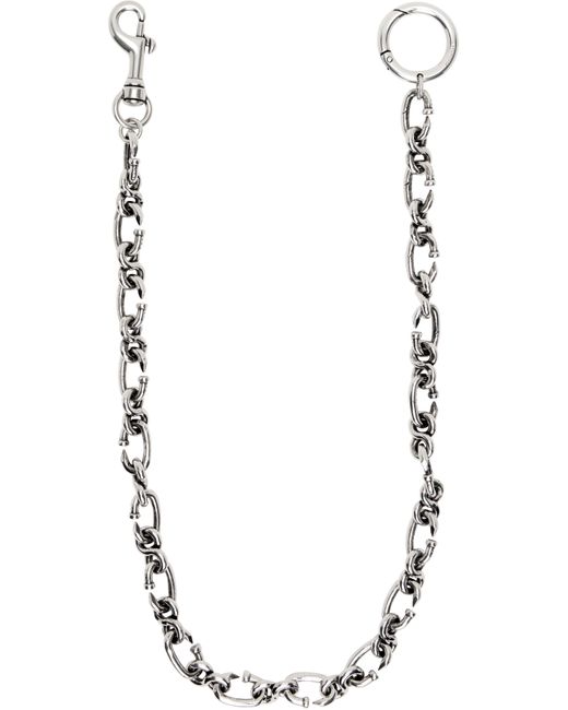 Balenciaga Black Klub Trouser Wallet Chain for men