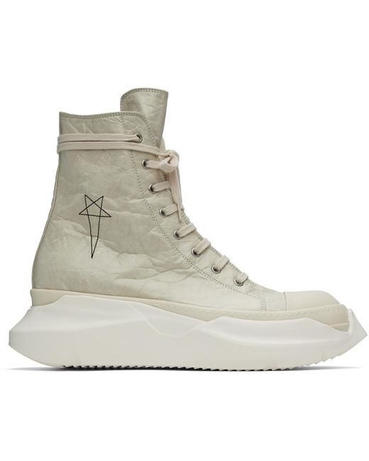 Rick Owens Drkshdw Black Off-white Abstract Sneakers for men
