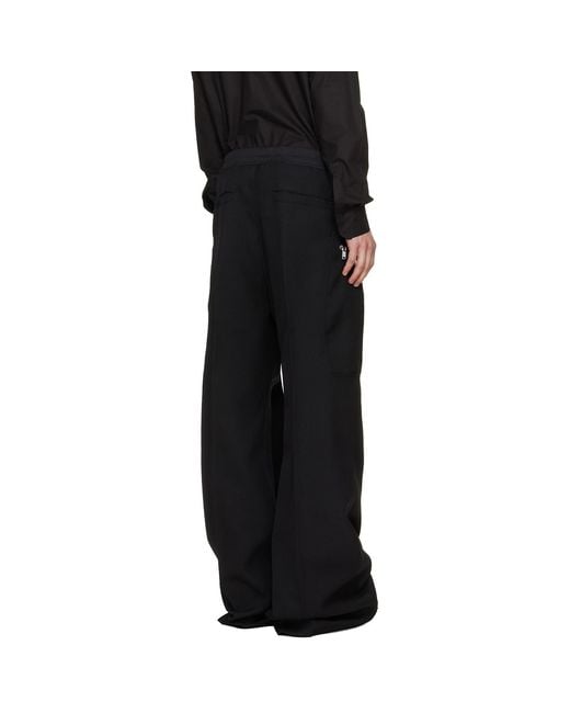 Rick Owens Black Tower Heizer Belas Cargo Pants for men
