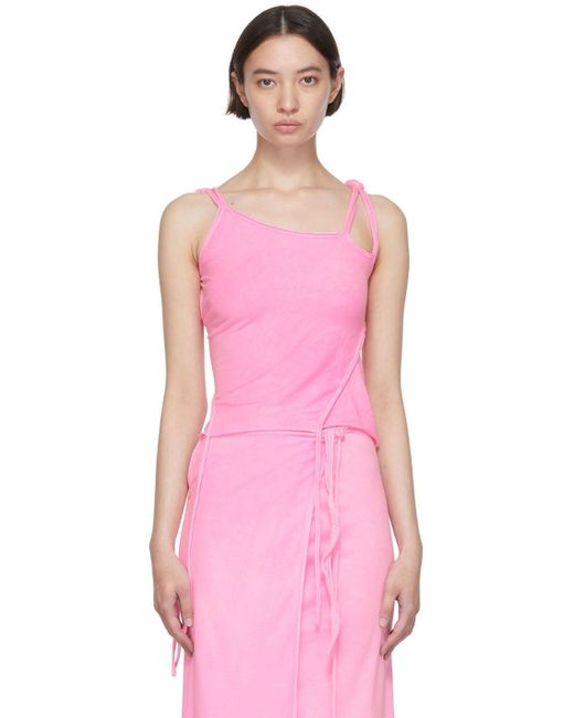 OTTOLINGER Pink Otto Tank Top