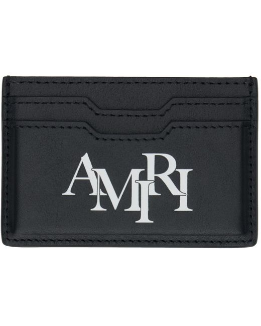 Porte-cartes noir à logos Amiri pour homme en coloris Black
