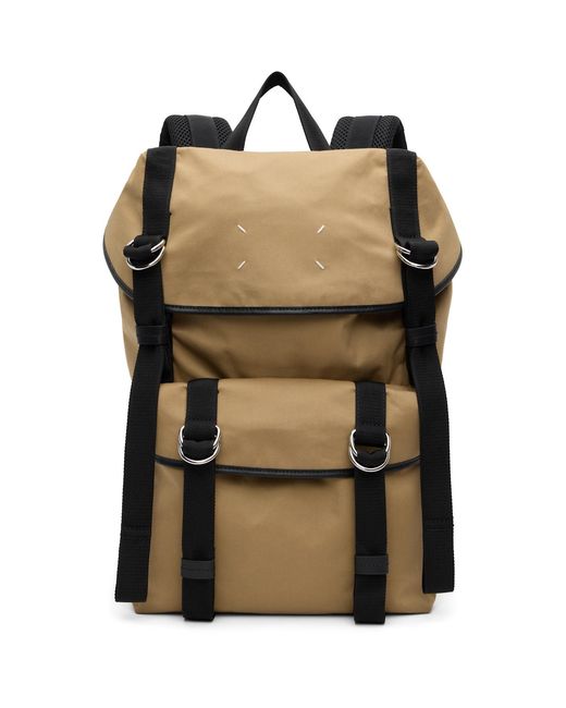 Maison Margiela Black High Tech Medium Backpack for men
