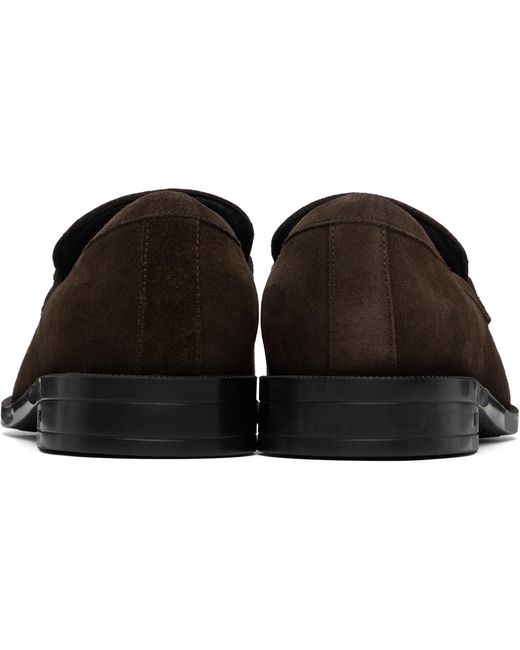 Boss Black Suede Loafers for men