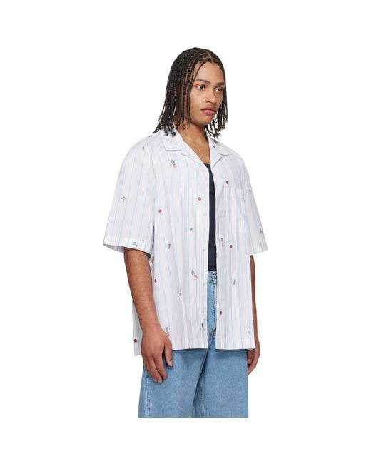Jacquemus White 'The Romarin' Short-Sleeve Shirt for men