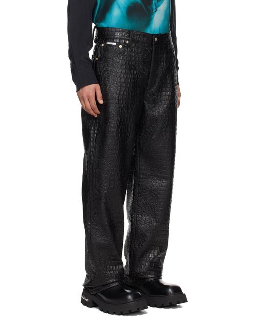 Eytys Black Benz Faux-leather Pants for men