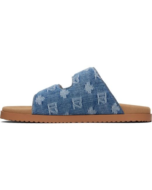 DSquared² Blue D2 Monogram Sandals for men
