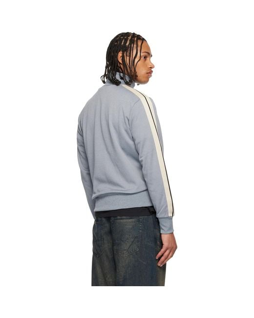 Palm Angels Gray Classic Logo Track Jacket for men