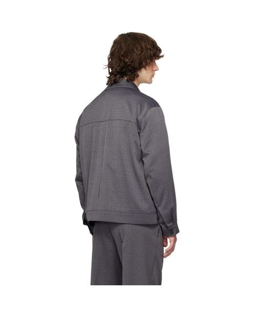 HUGO Black Virgin Wool Jacket for men