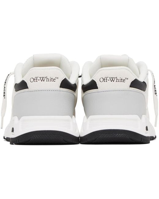 Off-White c/o Virgil Abloh White & Black Kick Off Sneakers for men
