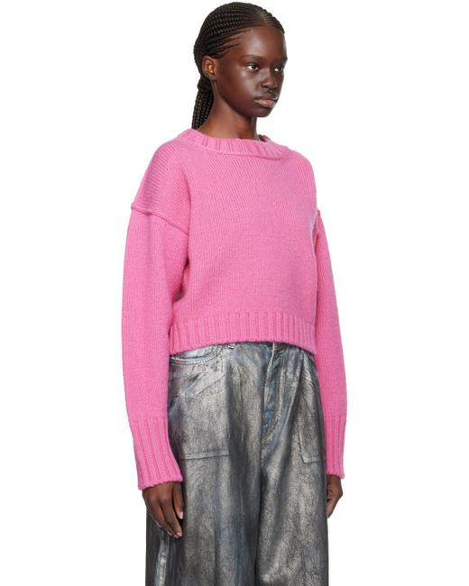 Acne Pink Crewneck Sweater