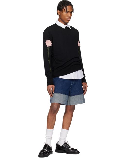 メンズ Simone Rocha ブラック Carnation セーター Black