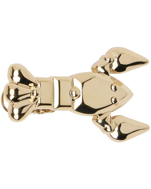 Thom Browne Black Gold Lobster Tie Bar for men