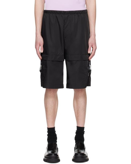 Givenchy Black Buckle Shorts for men