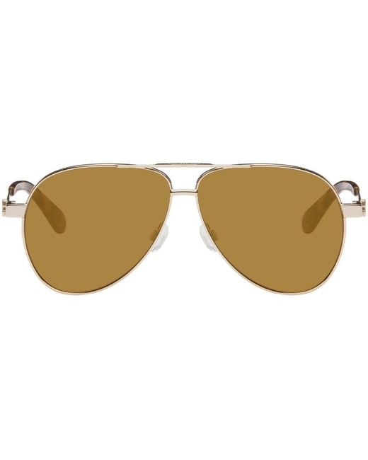 Off- lunettes de soleil ruston dorées Off-White c/o Virgil Abloh en coloris Black