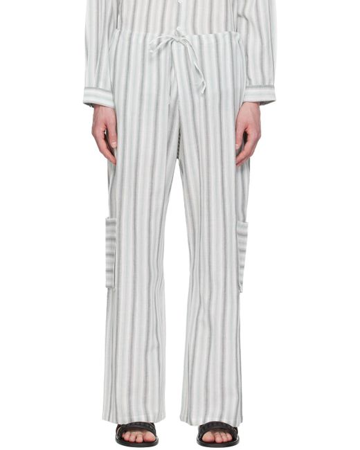 GIMAGUAS White Adrien Cargo Pants for men